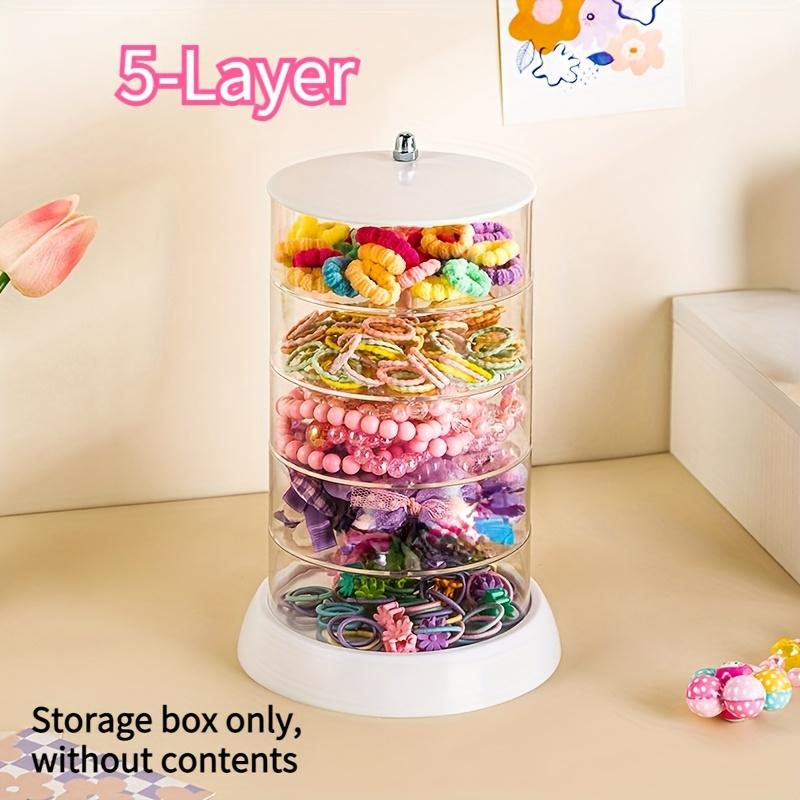 360° Drehbarer Make-up-Organizer - Transparent, Mehrschichtige Aufbewahrung für Kosmetik, Haarschmuck & Schmuck - Einfache Montage