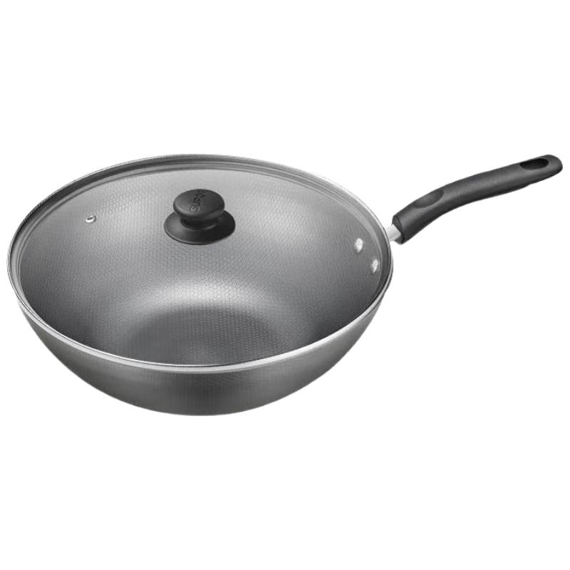 Supor 34cm Fine Iron Non-Coated Wok