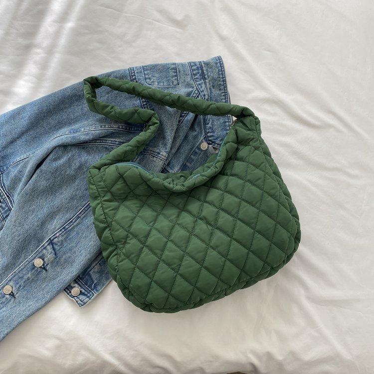 Sac à vêtements en coton grande capacité, sac bandoulière, sac de travail, nouveau sac à bandoulière automne et hiver, sac nuage personnalisé décontracté pour femme