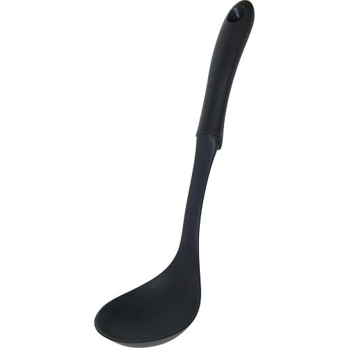 Urushiyama Metal Industry Large Ladle, Soft Nylon Material Won't Scratch the Coating of Pots and Pans, Universal Design, Easy Grip, Made In Japan, Uru