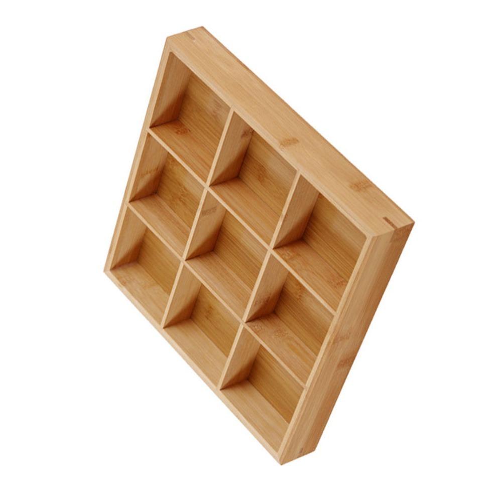 Visible Bamboos Grain Food Platter Independent Separate Snack Tray Display Plate Dish Serving