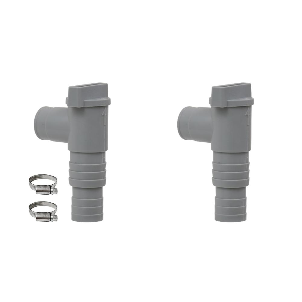 2/1Set PVC Pool Filter Pump Adapter 32mm Pool On/Off Plunger Valve Drain Valve Sealed Replacement for Outdoor Equipment Parts