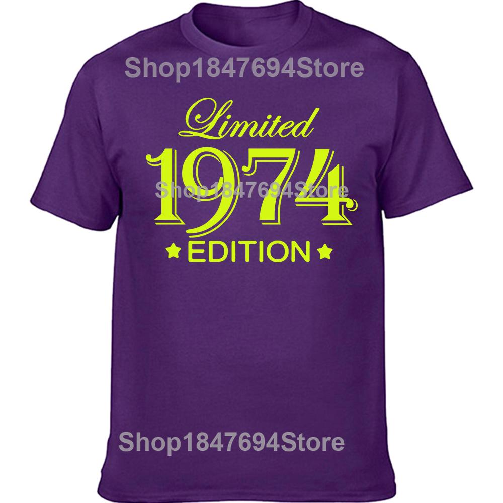 Funny 51 Year Old Gifts Vintage 1974 Limited Edition Birthday T Shirts Graphic Cotton Streetwear Short Sleeve T-shirt