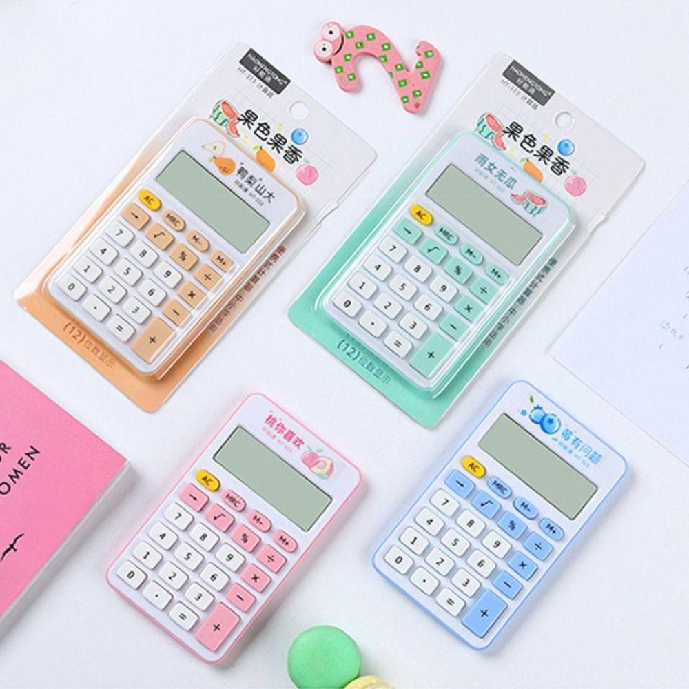 12-Digit Minimalist Mini Calculator Large LCD Display Electronic Calculator  Home