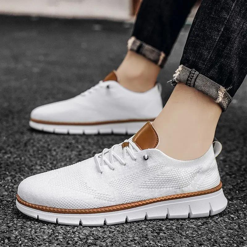 Stylish Shoes for Men Trend 2024 Breathable Man Casual Sneaker Cheap Clearance Korean Style Customs Products Simple Liquidation