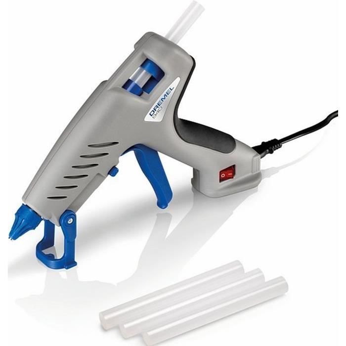 DREMEL 940 Glue Gun - Heating Temperature 195°C - With Removable Cord + 3 Glue Sticks 11mm