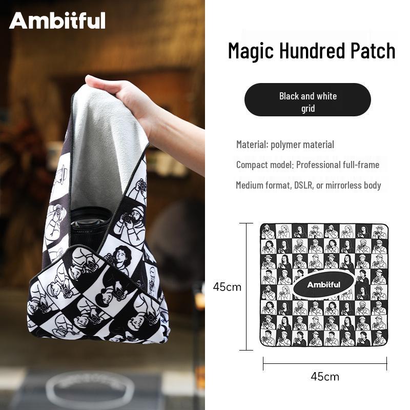 Ambitful Magic Velcro Fabric Camera Lens Wrap Bag