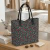  Floral Print Tote Bag Large Capacity Shoulder Bag for Daily Use
