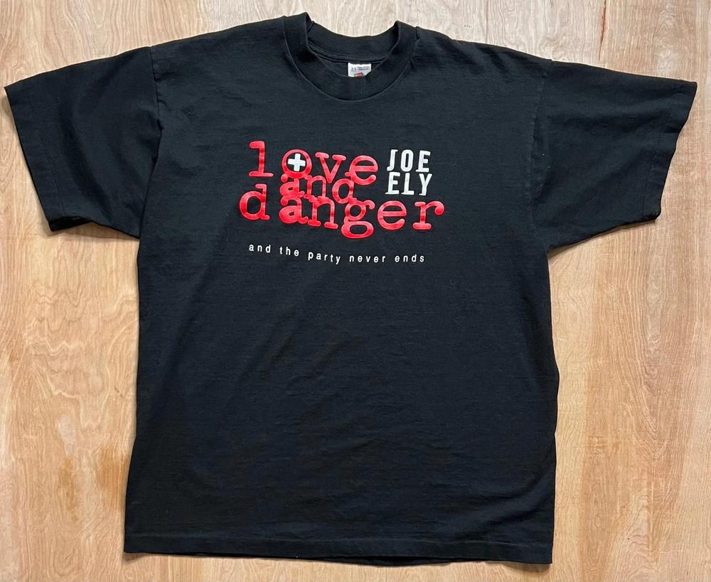 

Joe Ely Love and Danger Single Stitch Tour T-shirt K1288 Unisex T-Shirt L