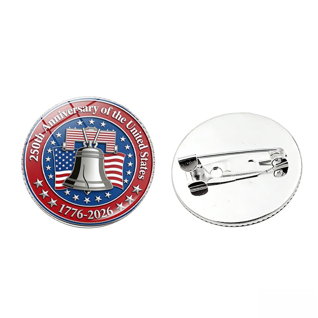 250th Anniversary Of The United States Commemorative Pin Eagle 1776-2026 American Patriotic Badge Liberty Eagle Brooch Liberty