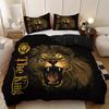 Three-Piece Quilt Cover Lion 3D Digital Printing Bedding Polyester Quilt Cover Home Textile Products