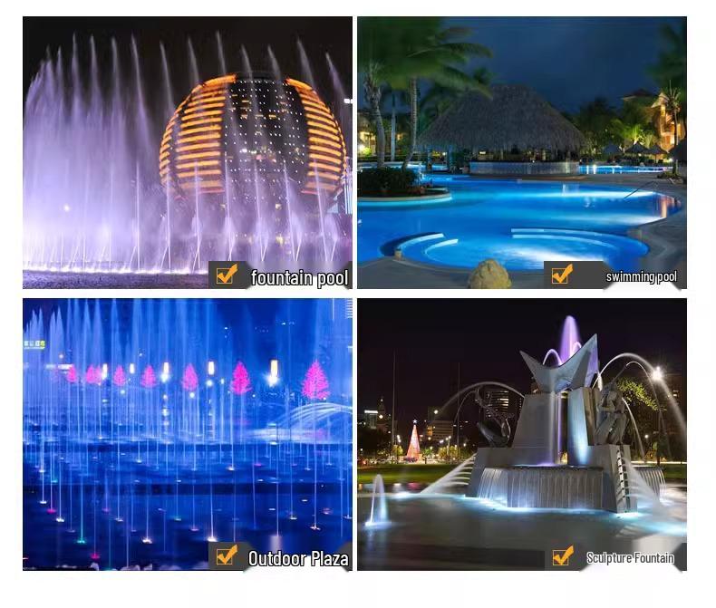 LED Underwater Pool & Pond Light: Colorful Waterproof Spotlight for Swimming Pools, Fountains, and Water Features