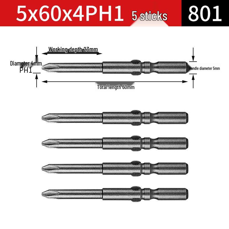 802 & 801 Elektrische Schraubendreherbits, 800 Magnetischer S2-Bit, 6mm Schraubendreherbit, 5 Verlängerte, 4 Bohrer