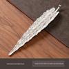 Antique Alloy Banana & Bodhi Leaf Incense Holder for Home - Creative Sandalwood Agarwood Stick Burner