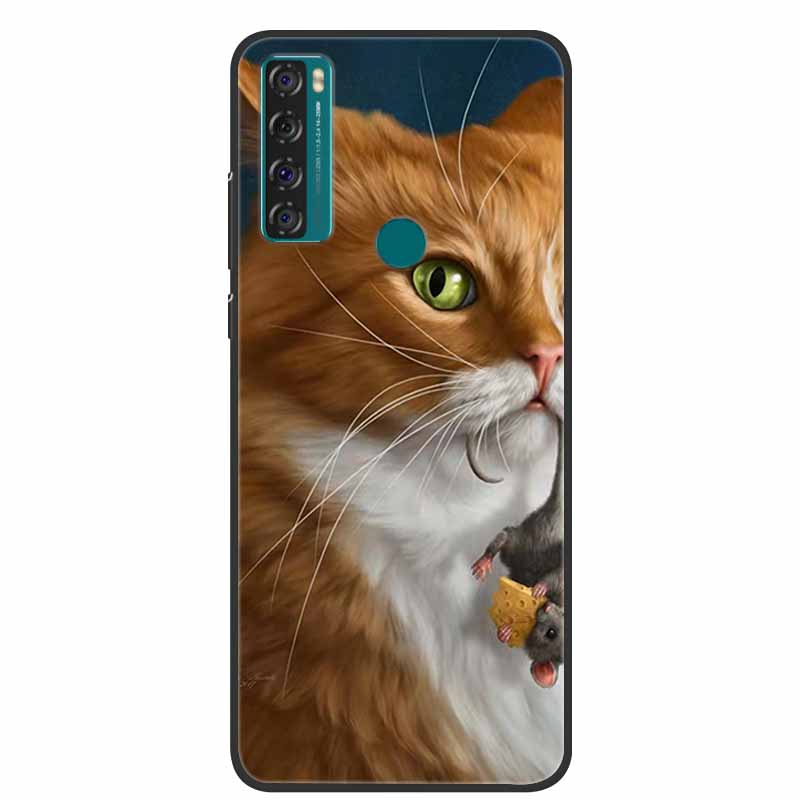 For TCL 20SE Case 20L+ 20L 20S Paint Soft TPU Silicone Phone Cover for TCL 20L Case Coque20s 20 s T775H T774H TCL 20 se 20 Plus