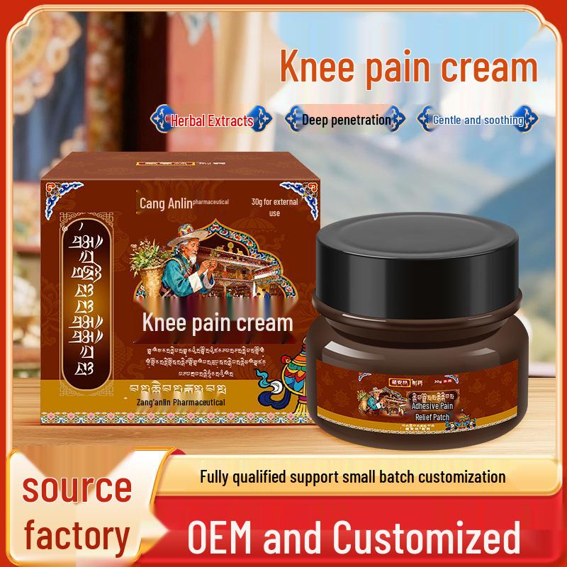 Knee Pain Relief Cream & Spray: Muscle Relaxer & Joint Mobilizer Patch for Meniscus & Synovial Membrane Support 30г