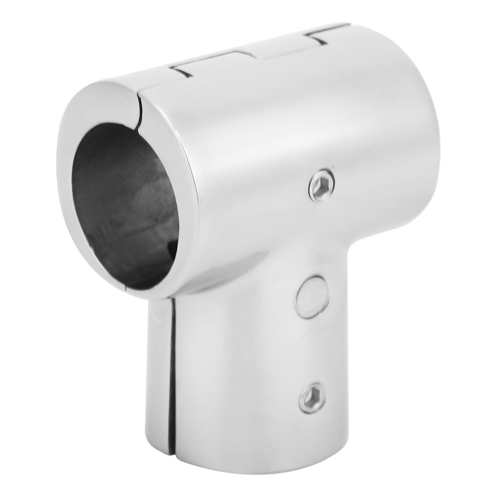 Stainless Steel Tee Split Connector 3 Way Tube Connecting Pipe Fittings for Boat25mm 1.0in
