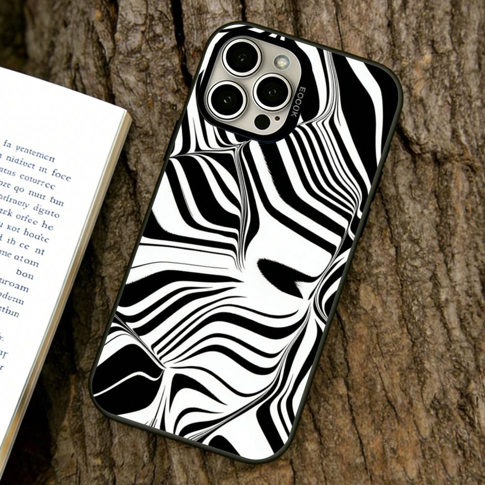 Zebra pattern Phone Case For iPhone 17,16,15,14,13,12,11 Plus,Pro Max,XS,Colorful Silver Phone case Funda Cover