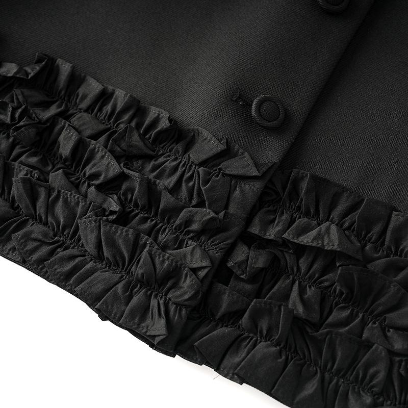 Stunning Fashionable Sleeveless Vest Coat & Midi Skirt Two-Piece Set