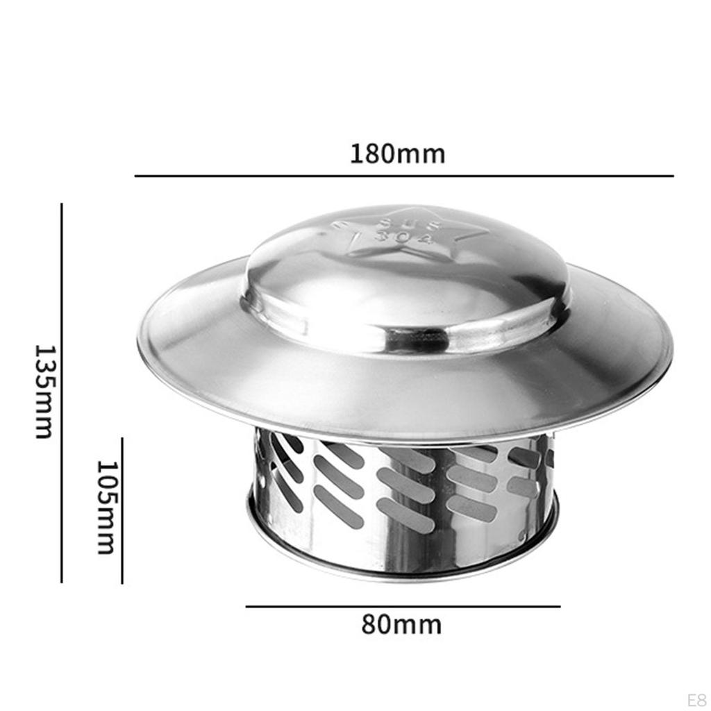 Cap Coș Coș de ploaie Semineu în aer liber pentru ghivece Capota țeavă de protecție