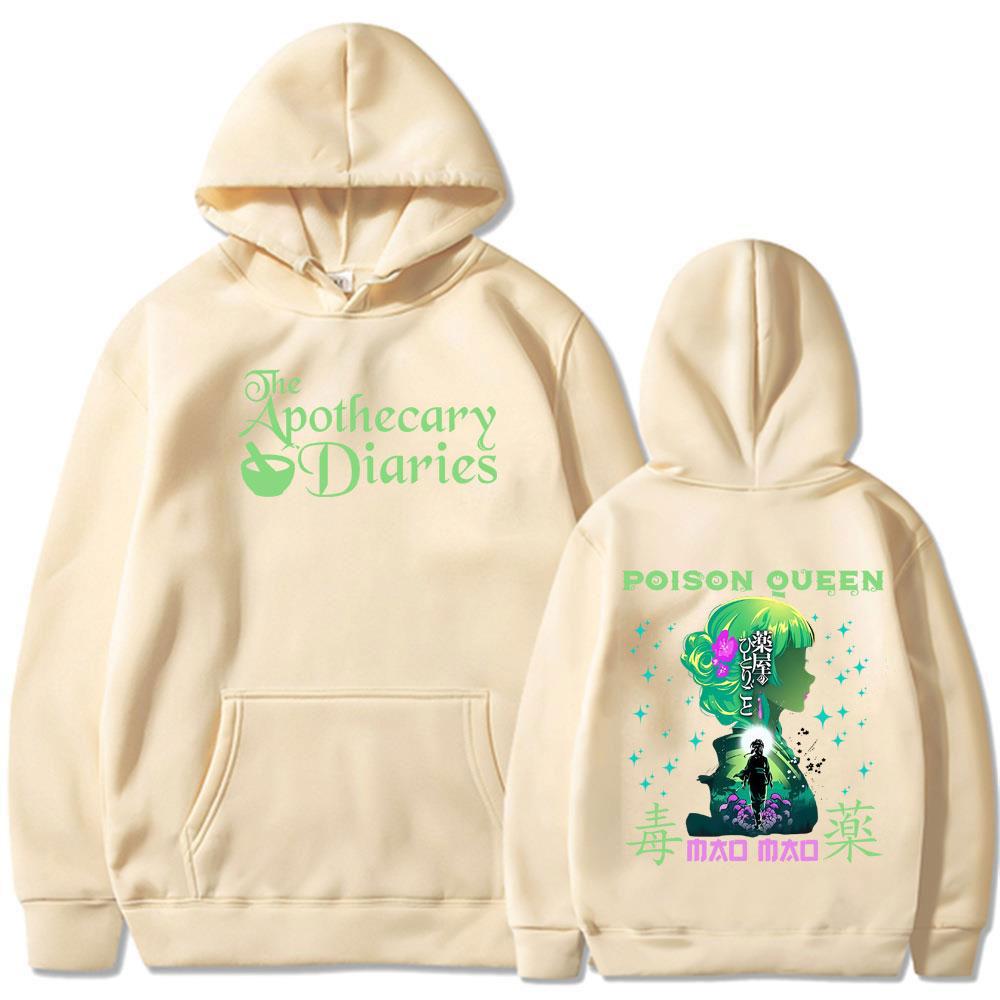 Anime The Apothecary Diaries Maomao Double Sided Print Hoodie Men Women Cartoon Casual Pullover Fleece Tracksuit