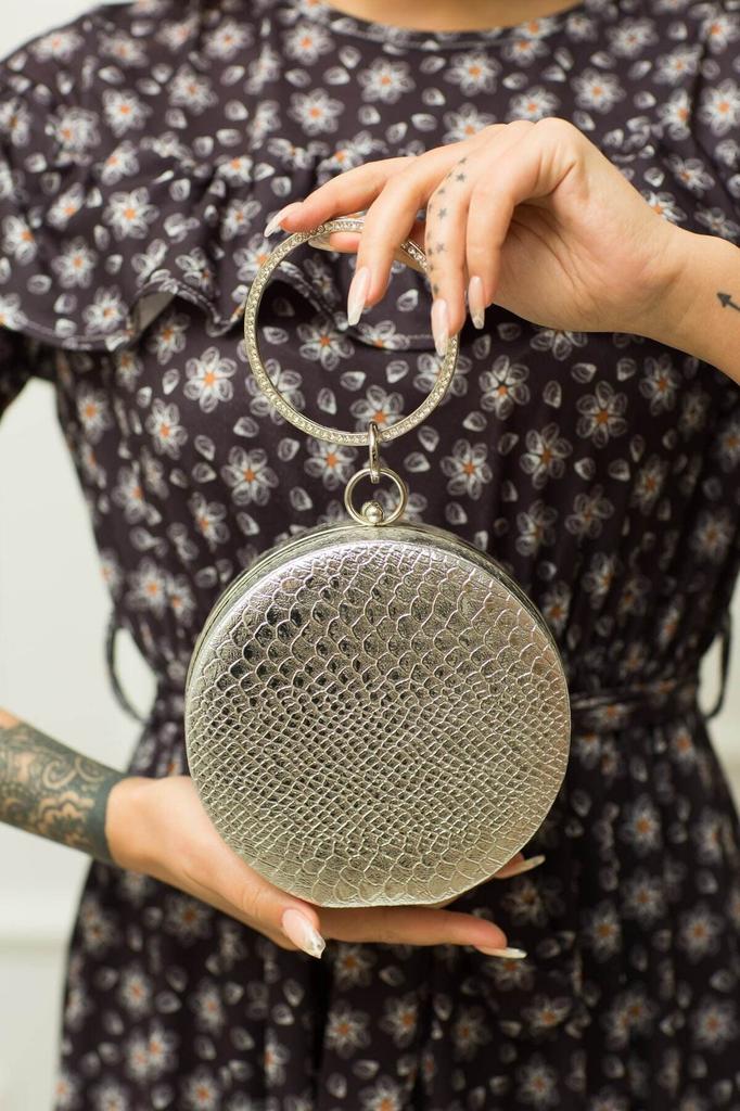 Women's Stylish and Useful Evening Dress Bag Bracelet Red Suede Evening Bag