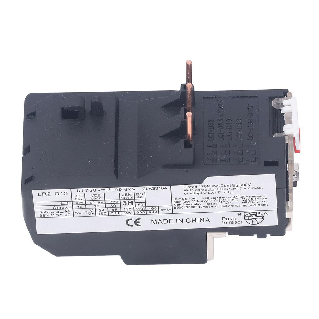 Thermal Overload Relay 1 NO 1 NC Phase Failure Protection Electric Heat Relay Protector 750V 23‑32A