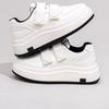Little White Shoes Women's Spring New Versatile Lightweight Height Increase Velcro Casual Shoes Platform Sports Shoes