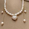 Fashion Heart-shaped Pearl Necklace