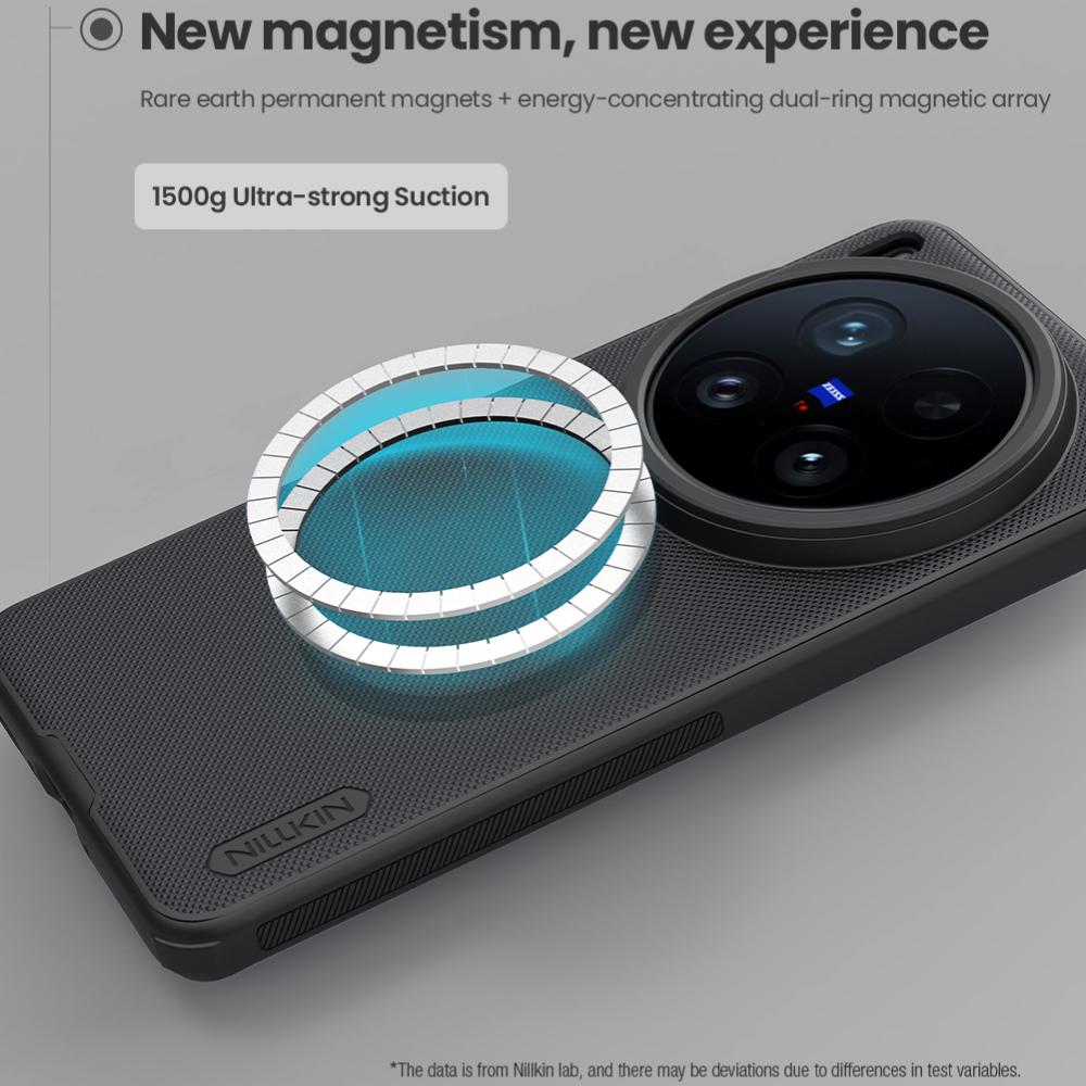 Pouzdro Nillkin Super Frosted Shield Pro s magnetickým povrchem, PC+TPU, nárazuvzdorným zadním krytem pro Vivo X200 Ultra