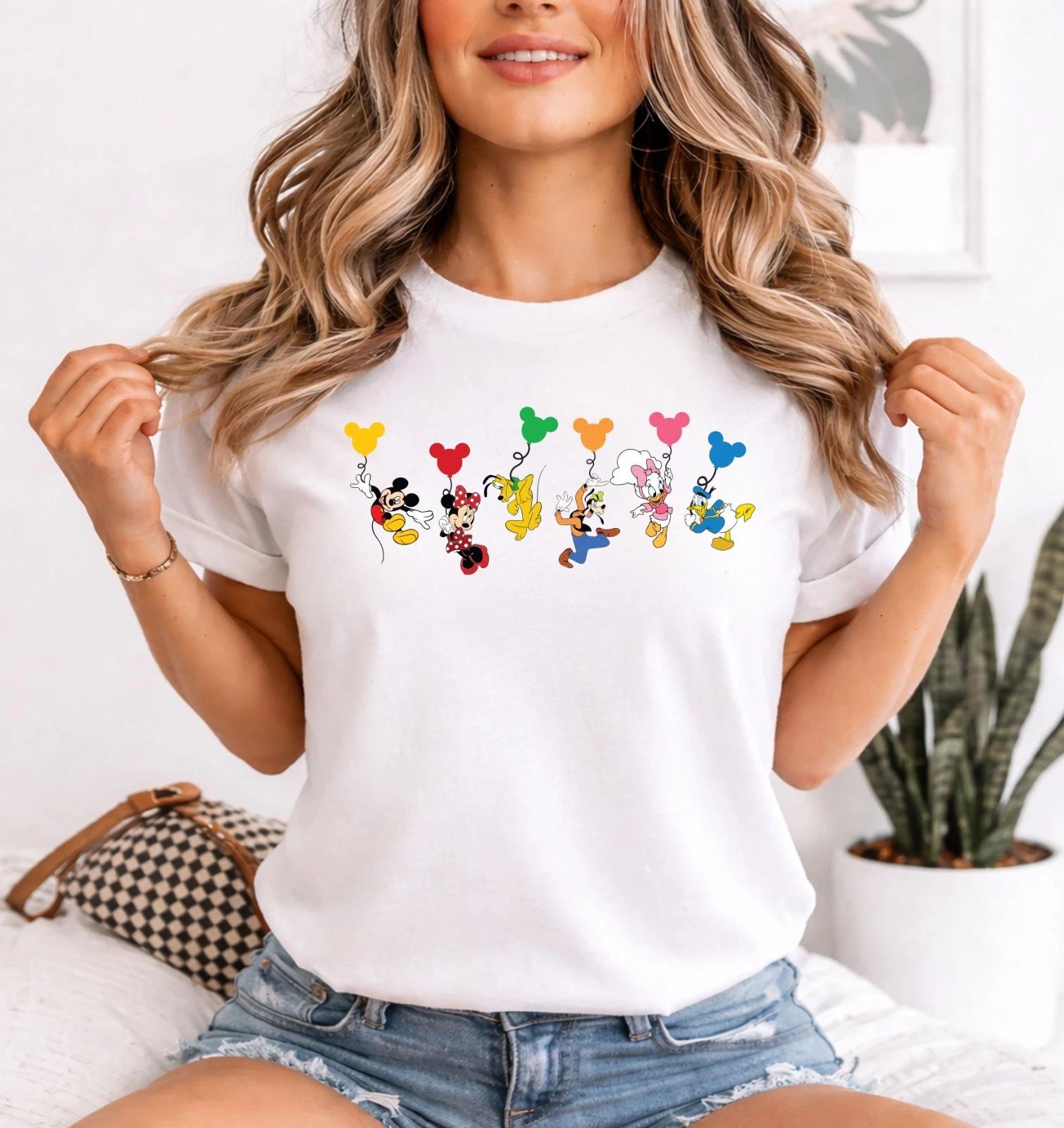 Disney Mickey and Friends Balloon TripShirt,Disney Vacation Shirt,Disn Ballon(B) 2XL