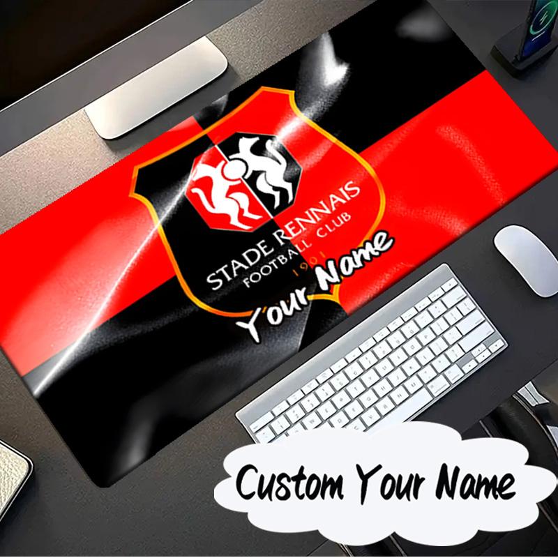 Custom Name Mouse Pad Stade Fc Emblem Mouse Pad, Gaming Mouse Pad, Keyboard Pad, Desk Decor for Computer Notebook Fan Birthday Gift