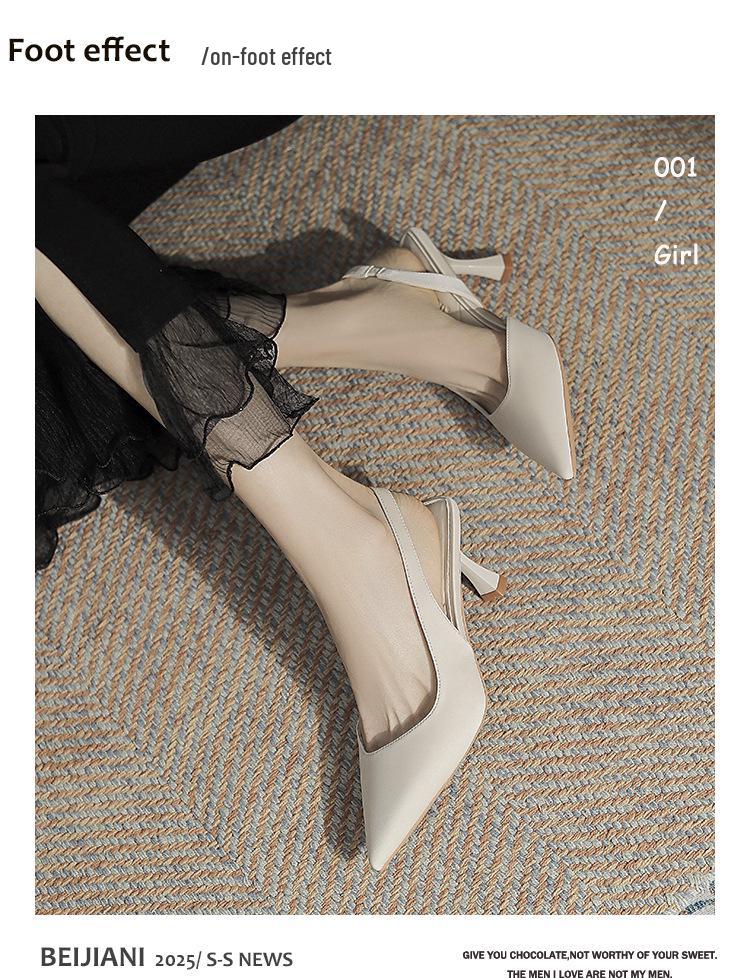 BEIJIANI Women's Stiletto Pointed Toe Backstrap Sandals 3289-31