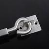 Heavy Duty Shed Hook Eye Latch Stainless Steel Shed Window Hook for Shed Door Garage Door, 8 Inch, Silver
