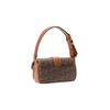 MICHAEL KORS Colby cow leather logo print handbag regular women's dark brown with acorn brown