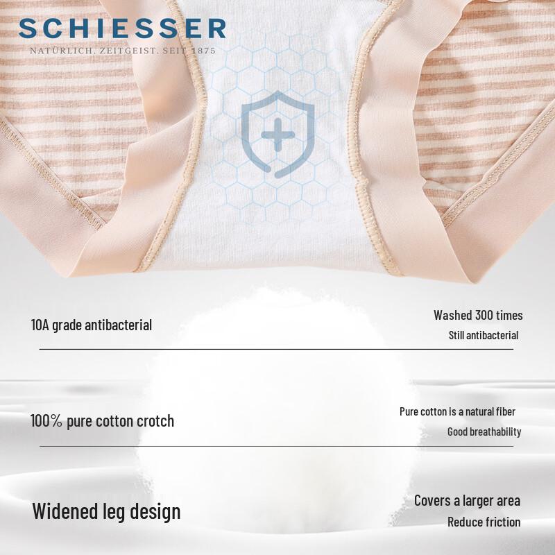 Schiesser Women's Antibacterial Cotton High Waist Boxer Briefs