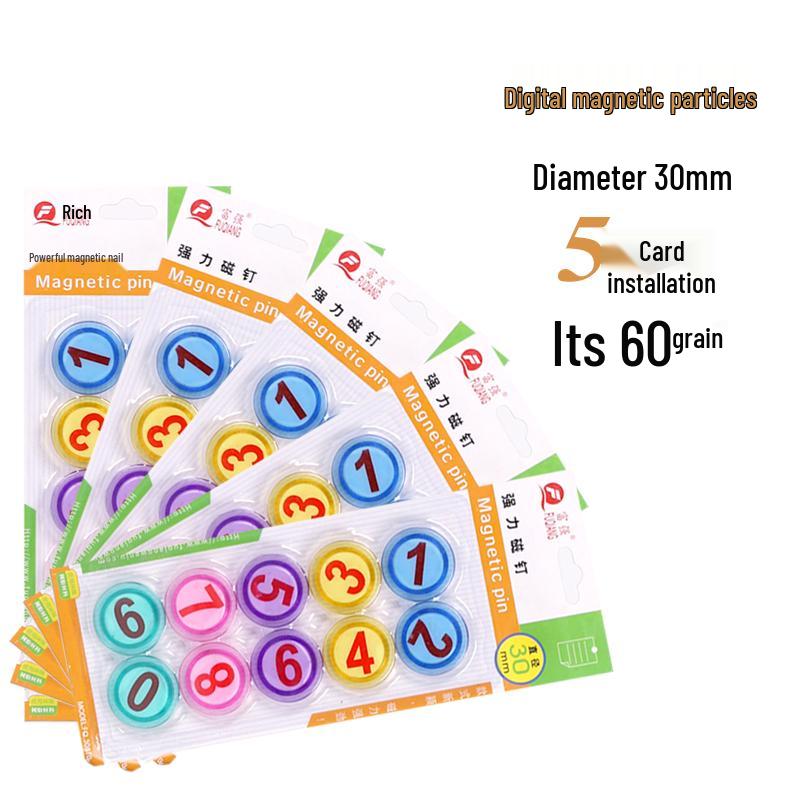 Smiley Face Magnetic Buttons: Colorful, Strong Magnets for Whiteboards & Chalkboards