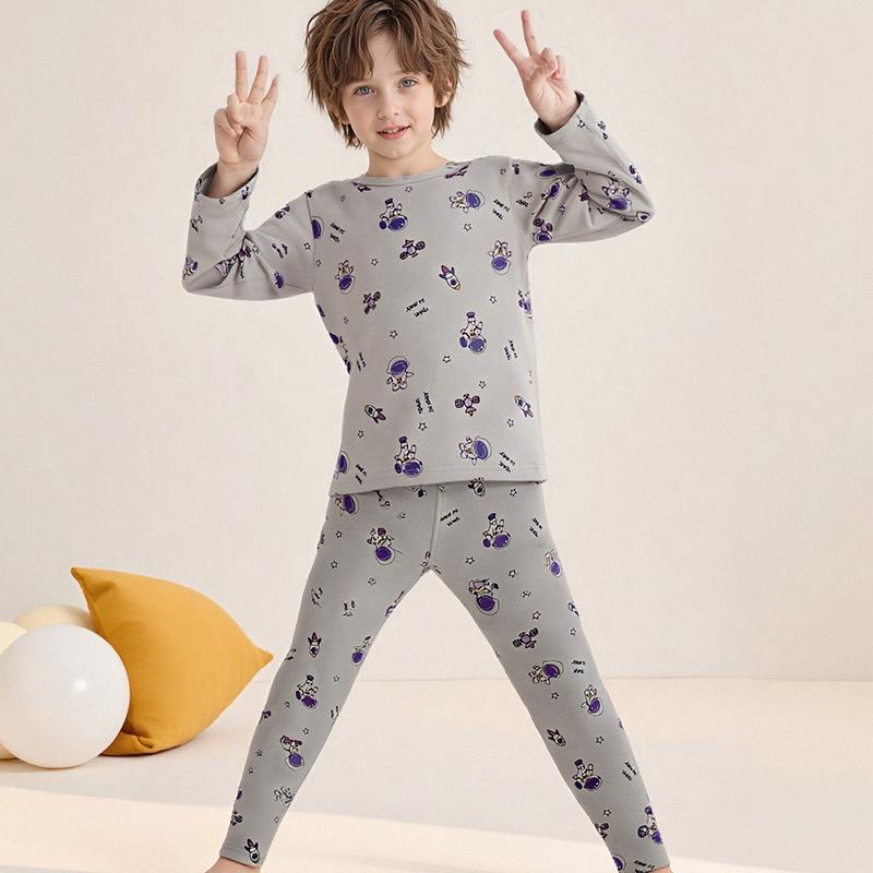 Varmt pyjamasset för barn - Pojkar & Flickor Byxor och Topp