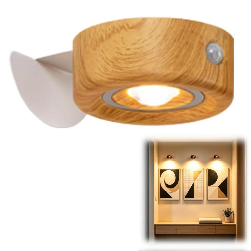 Wall Light Motion Sensor LED Spotlight for Bedroom Hallway Staircase Modern Home Decor Lighting Fixture