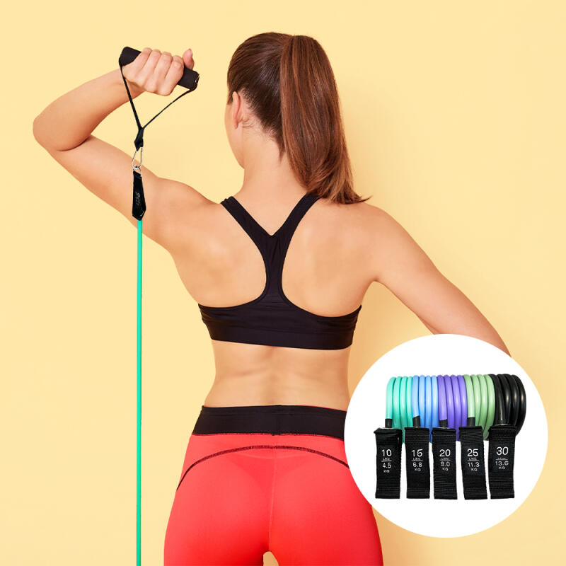 TPE tubing band set, multi-purpose rubber elastic band for strength training