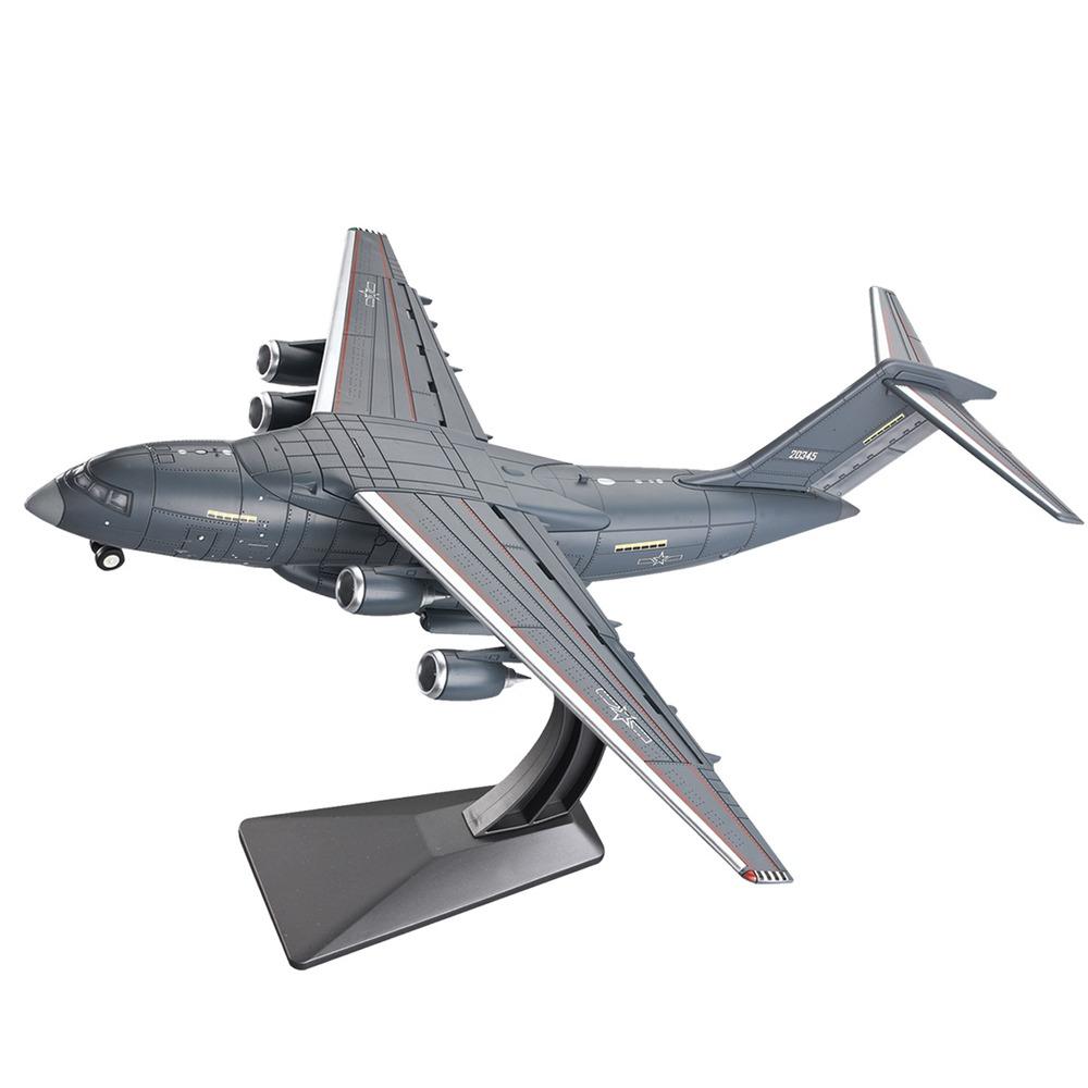 Créatif 1:Modèle d'avion de transport à l'échelle 100 TU-160 Y-20 Modèle de bombardier Conception détaillée Avion de chasse Cadeaux pour garçons