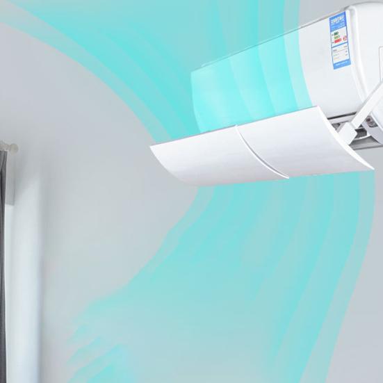 Air Conditioner Baffle Anti Direct Blowing Wall-mounted PVC Retractable Anti-wind Shield
