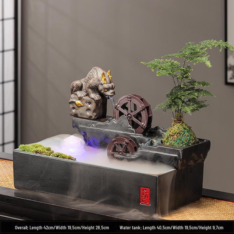 Feng Shui Flowing Water Ball Fountain for Living Room or Desktop Decor