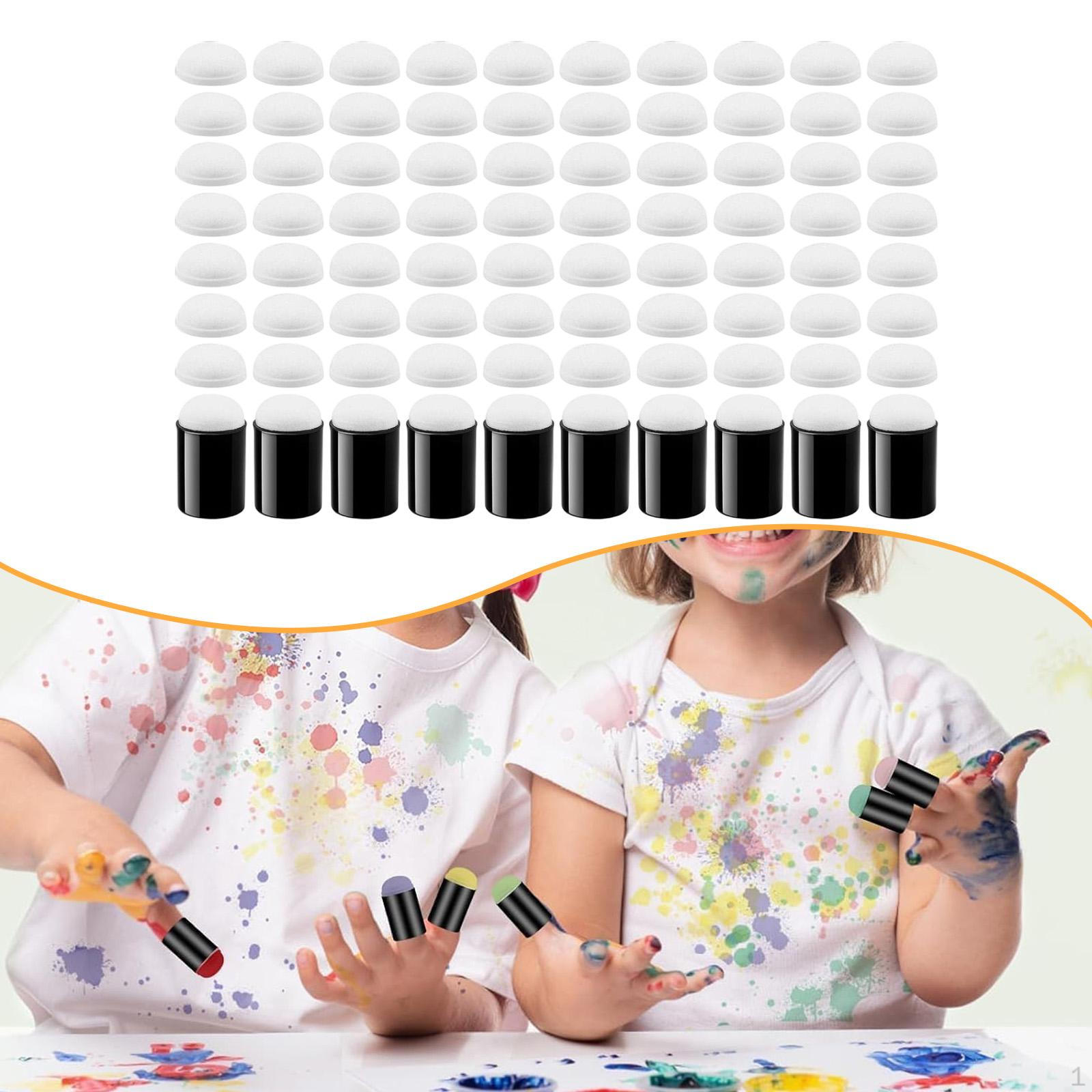 

10x Finger Sponge Daubers Set Painting High Density Drawing Tools for Easter Card