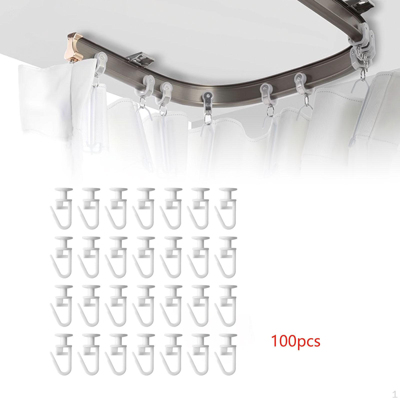 

100x Скользящие ролики для карниза Аксессуары-ролики для рейки для