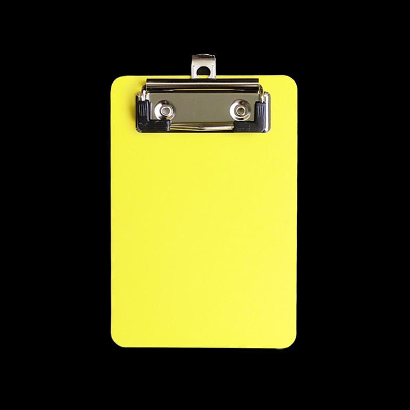 

Portable Multi-Function Clipboard Organizer: Hangable Mini Plastic Note Holder for Home Office School жёлтый