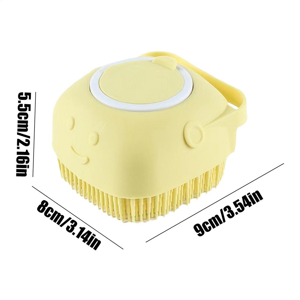 Pet Bathing Brush Soft Silicone Massager Shower Gel Bathing Brush Bathroom Puppy Comb Dog Cat Cleaning Tool Pet Supplies