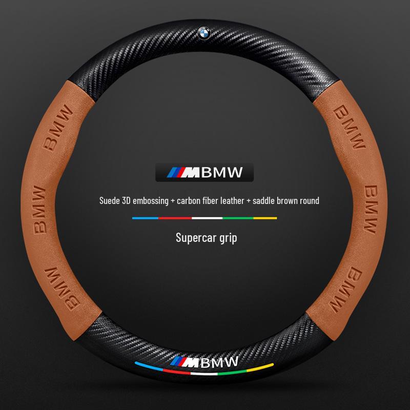 Kryt na volant pro BMW X3 2008-2025, Ultratenký semiš z uhlíkových vláken pro všechny řidiče