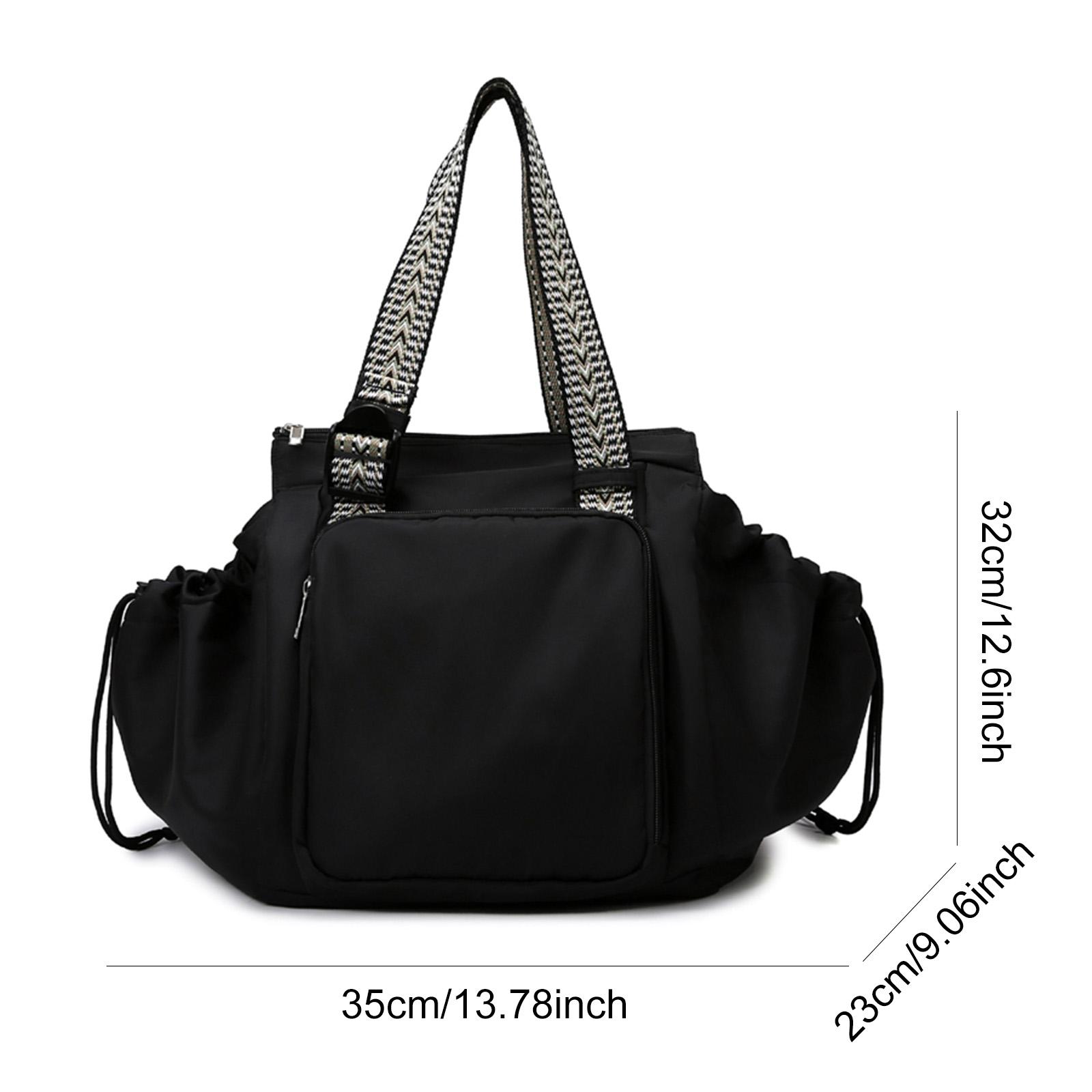 

2026 Нейлоновый рюкзак для женской сумки через плечо Дорожная сумка-тоут Женская сумка для покупок большой вместимости Женский рюкзак для выходных и путешествий чёрный