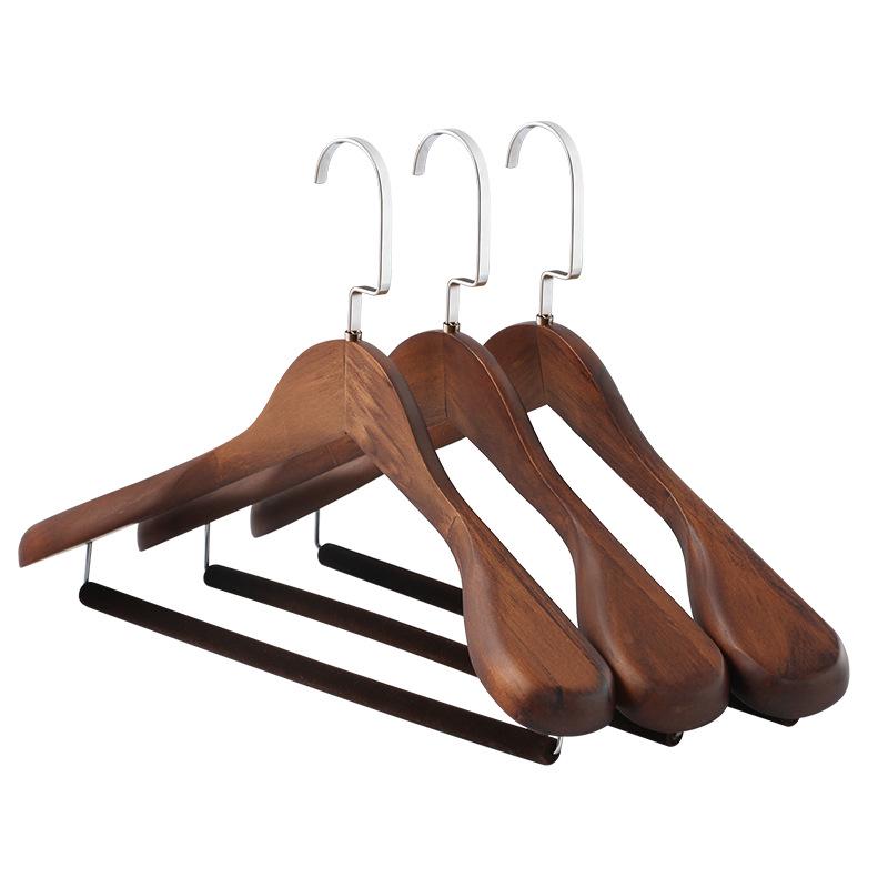 Premium Solid Wood Suit Hangers for Wedding Dresses - Wide Shoulders, No Marks or Bulging